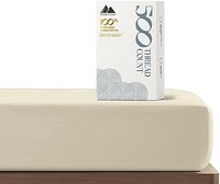 Mayfair Linen 奢华柔软深口袋中号双人床床笠 - * 纯棉,*柔软的 500 支中号双人床床笠仅带有头部