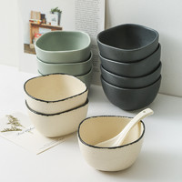 陶典 家用创意陶瓷碗套装 四只装