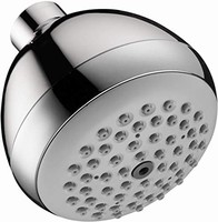 汉斯格雅 Croma 3 英寸(约 7.6 厘米)淋浴头*现代 1 喷 完全易清洁