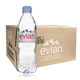 evian 依云 矿泉水法国进口小瓶饮用天然纯净矿泉水 山泉水包装随机发 棕色包装依云500ml*24英文