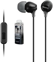 SONY 索尼 全新索尼立体声耳机 MDR-EX15AP - 带麦克风和遥控 -