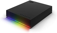 SEAGATE 希捷 FireCuda 游戏硬盘 5 TB 外置硬盘 HDD USB 3/2 RGB LED 照明 (STKL5000400)