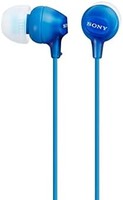 SONY 索尼 MDR-EX14AP/L 有线耳塞耳机带麦克风,蓝色