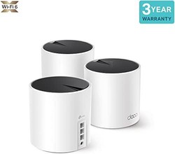 TP-LINK 普联 Deco X55 AX3000 全家庭人工智能驱动网状 Wi-Fi 6 系统,三个千兆端口