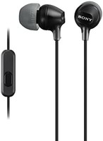 SONY 索尼 MDREX14AP 入耳式耳机带麦克风(黑色)