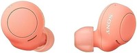 SONY 索尼 耳塞式耳机 轻便 珊瑚橙色 WFC500D.CE7