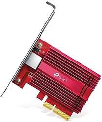 TP-LINK 普聯 Archer TX401 10Gbit/s PCIe 適配器（CAT6A 以太網線，散熱器，兼容 Win10/8.1/8/7，紅色