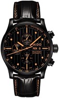 MIDO 美度 男式 MIDO-M0056143605122 多功能模拟显示瑞士自动黑色手表，附赠橙色表带
