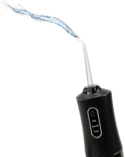 Mario Lopez USB 可充电水牙线适用于敏感牙齿,7.5 盎司(约 212.6 克)水箱,带 3 种模式,360° 牙线头,用于深层清洁和牙龈按摩 - 非常适合牙桥、牙套、牙冠