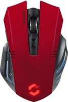 Speedlink FORTUS 无线游戏鼠标 - 无线游戏鼠标,带 5 个按键和 LED 照明,红色