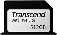 Transcend 创见 512GB JDL330 JetDrive Lite 330 扩展卡 适用于 MacBook Pro 2021 高达 95/75 MB/s