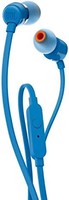 JBL 杰宝 T110 通用入耳式耳机,带遥控器和麦克风,蓝色
