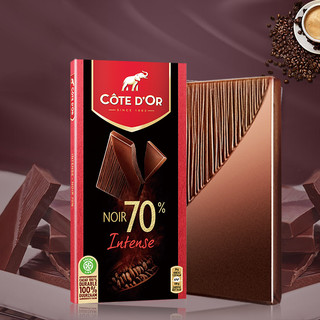 克特多金象 特醇排装70%可可黑巧克力100g过年送礼物年货糖果