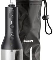 Philips 飞利浦 Sonicare 无线 Power Flosser 3000 口腔冲洗器 适用于牙齿、牙龈和牙齿护理 黑色 (型号 HX3826/33)