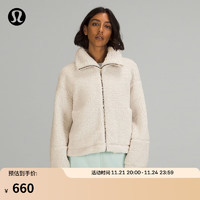 lululemon 丨Cinchable 女士拉绒拉链外套 LW3FBIS 白蛋白 2