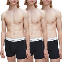 Calvin Klein Underwear CALVIN KLEIN 男士棉质弹力平角内裤（3件装）