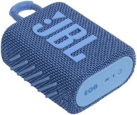 JBL 杰宝 GO 3 Eco – 小型蓝牙盒由回收材料制成,蓝色 –