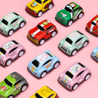 麦仙蝶儿童回力合金车模惯性迷你小汽车仿真模型卡通儿童玩具 一个