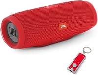 JBL 杰宝 Charge 3 防水便携式蓝牙音箱,附赠 LED 手电筒钥匙扣 - 红色