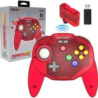 Retro-Bit Tribute 64 2.4 GHz 无线控制器 V2 适用于 Nintendo  (N64)和其他