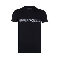 黑卡会员：EMPORIO ARMANI 印花字母logo居家T恤男士EA1110351A516BAW新款