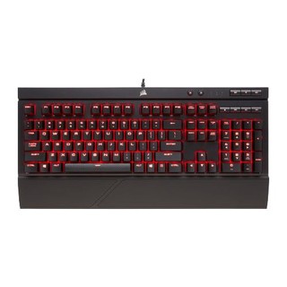 美商海盗船 K68 104键 有线机械键盘 黑色 Cherry红轴 单光