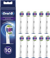 Oral-B 欧乐-B 欧乐B 3D ，采用 CleanMaximiser 技术，斜角刷毛可更深入地去除牙菌斑，10 件装，白色