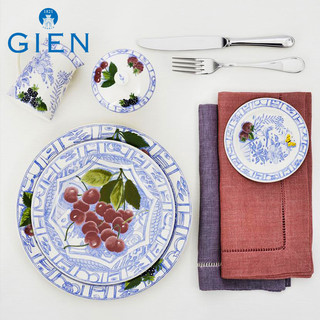 GIEN蓝羽雀鸣系列法国餐具陶瓷餐盘餐碗茶杯法国制造