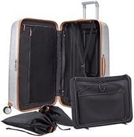 Samsonite 新秀丽 Lite-Cube DLX 4 轮行李箱, 灰色(铝), Spinner M (68 cm - 67.5 L), 行李箱