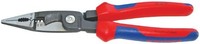 KNIPEX Tools 13 82 8 4 合 1 电动安装老虎钳 带舒适握把，红蓝