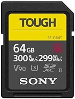 SONY 索尼 64GB SF-G TOUGH 规格 UHS-II U3 V90 SDHC 数字存储卡