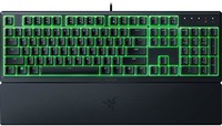 RAZER 雷蛇 Ornata V3 X 游戏键盘:低调按键 - 静音膜开关 - 紫外线涂层键帽 - 防溢 - 色度 RGB 照明 -
