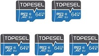 TOPESEL 64GB MicroSD存储卡 SDXC 5件装