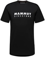 MAMMUT 猛犸象 男式 Trovat 印有徽标徒步 T 恤