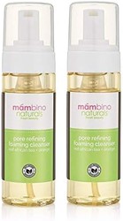 mambino organics 毛孔细致泡沫洁面乳,红色非洲茶 + 橙色 50 毫升(2 瓶装)