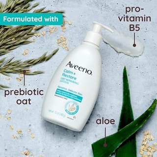 Aveeno 艾惟诺 燕麦皮肤保湿修复霜，适用于敏感、受损、干性皮肤，12 盎司，340克