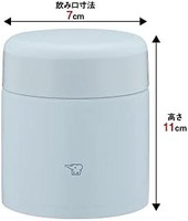 ZOJIRUSHI 象印 不锈钢 保温汤罐 午餐罐 无缝 300ml 冰灰色 SW-KA30-HL