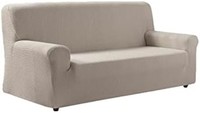 ZEBRA 斑马 Technologies 纺织品 Z51 双弹性沙发套 尺寸 3 座（180 至 210 厘米） 米色