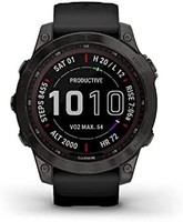 GARMIN 佳明 Fenix 7 蓝宝石太阳能 GPS 手表,黑色