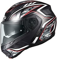OGK KABUTO 摩托车头盔 Systems RYUKI ENERGY 平黑红色 (尺寸:L)