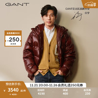 GANT白宇同款|甘特冬男士面包服绗缝羽绒服|7006370 279酒红色 XS