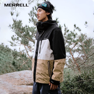 迈乐（Merrell）男女户外冲锋衣三合一保暖御寒可拆卸2件套防风徒步登山外套山系 MC2249020-BK02黑色（男款） M