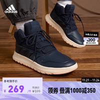 adidas阿迪达斯轻运动FUSION STORM男女冬季加绒保暖中帮运动鞋 藏青色 38.5(235mm)