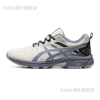 亚瑟士（asics）跑鞋男GEL-VENTURE 7 MX抓地缓震运动鞋1011A948-102 白色_藏青色 40