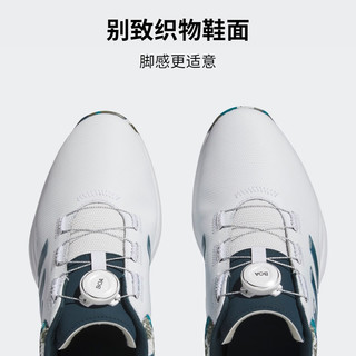 adidas阿迪达斯S2G SL BOA 23男子高尔夫旋转按钮球鞋HP3237 白/湖蓝色 41(255mm)