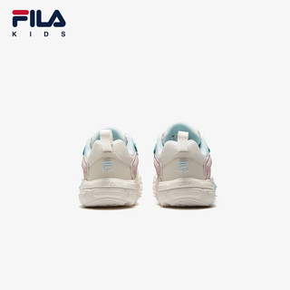 FILA 斐乐 童鞋儿童跑步鞋冬小童儿童复古跑鞋 桃粉/紫罗兰冰-PV 32码/内长20.0cm