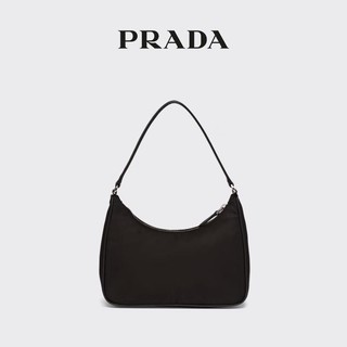 PRADA 普拉达 Re-Edition 2005再生尼龙Hobo腋下包 黑色