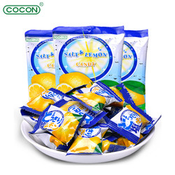 COCON 可康 咸柠檬糖马来西亚进口水果汁味低脂海盐零食结婚喜糖果