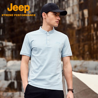 Jeep 吉普 男士POLO衫夏季新款宽松休闲薄款翻领短袖男士T恤J322099907