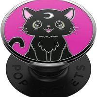 POPSOCKETS 泡泡骚 ​​​​带扩展支架的手机手柄 - 珐琅黑猫魔法图案